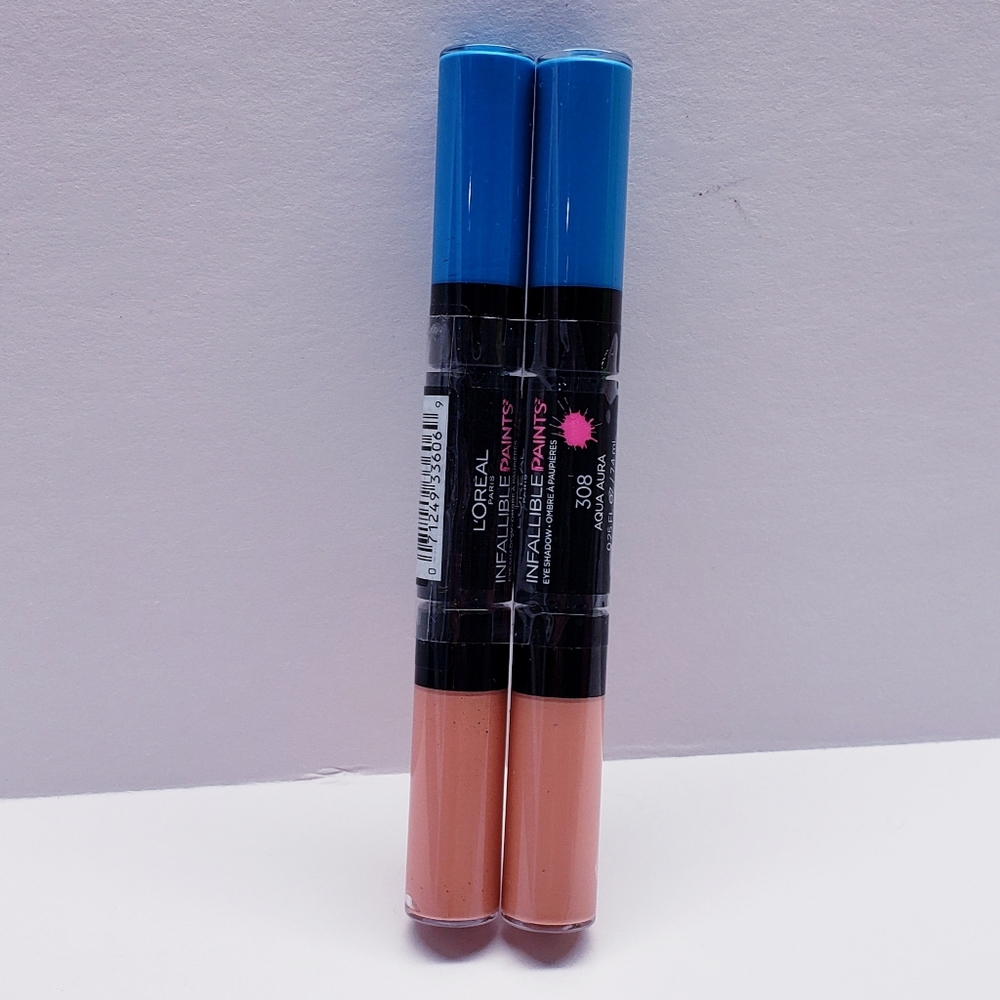 L'OREAL Paris Infallible Paints EyeShadow, #308 AQUA AURA (Twin pack)